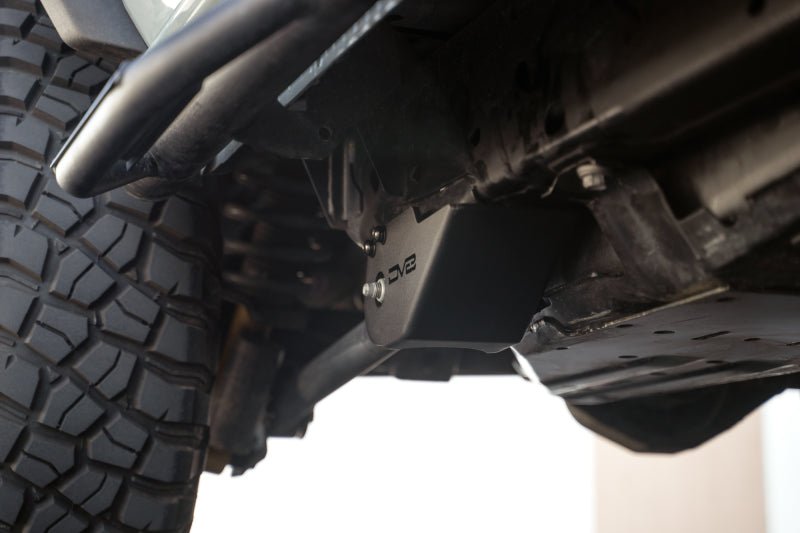 DV8 Offroad 2021 Ford Bronco Trailing Arm Skid Plates Body Armor & Protection offroad accessory | Iron Ridge Offroad