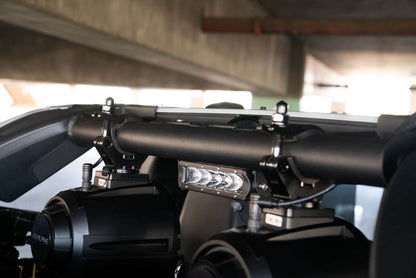 DV8 Offroad 21 - 22 Ford Bronco Rear Speaker and Light Mount Bar BRSB - 01 Lights offroad accessory | Iron Ridge Offroad