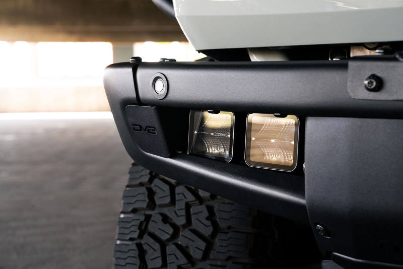 DV8 Offroad 21 - 23 Ford Bronco Factory Bumper Pocket Light Mount Pair for 3 - Inch LED Pod Lights Lights offroad accessory | Iron Ridge Offroad
