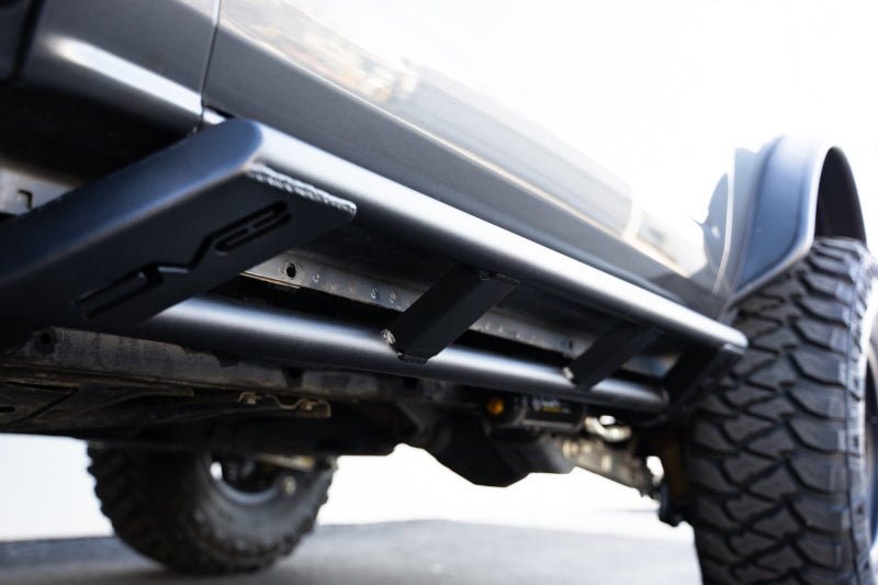 DV8 Offroad 21 - 23 Ford Bronco FS - 15 Series 2 - Door Rock Sliders Body Armor & Protection offroad accessory | Iron Ridge Offroad