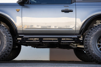 DV8 Offroad 21 - 23 Ford Bronco FS - 15 Series 2 - Door Rock Sliders Body Armor & Protection offroad accessory | Iron Ridge Offroad