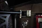 DV8 Offroad 21 - 23 Ford Bronco Spare Tire Guard & Accessory Mount Winches & Hitches offroad accessory | Iron Ridge Offroad