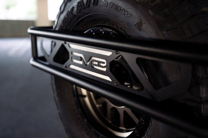 DV8 Offroad 21 - 23 Ford Bronco Spare Tire Guard & Accessory Mount Winches & Hitches offroad accessory | Iron Ridge Offroad