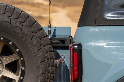 DV8 Offroad 21 - 24 Ford Bronco Tire Carrier Roofs & Roof Accessories offroad accessory | Iron Ridge Offroad