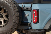 DV8 Offroad 21 - 24 Ford Bronco Tire Carrier Roofs & Roof Accessories offroad accessory | Iron Ridge Offroad