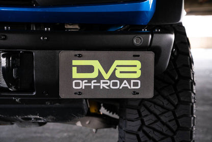 DV8 Offroad Front Bumper License Plate Relocation Bracket for Ford Bronco (Part Number LPBR - 02) Exterior Styling offroad accessory | Iron Ridge Offroad