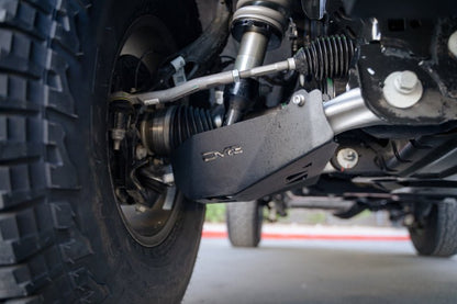 DV8 Offroad Front Lower Control Arm Skid Plate for 2021 - 2023 Ford Bronco Body Armor & Protection offroad accessory | Iron Ridge Offroad