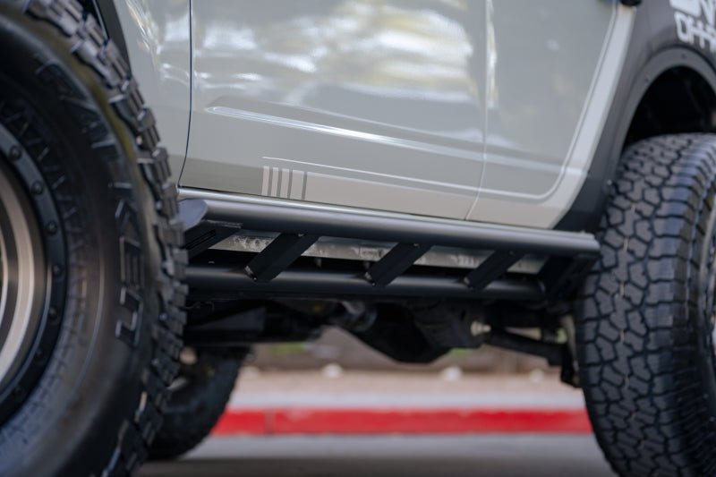 DV8 Offroad FS - 15 Series Rock Sliders for 2021 - 2023 Ford Bronco | Protect Your Side Panels Body Armor & Protection offroad accessory | Iron Ridge Offroad