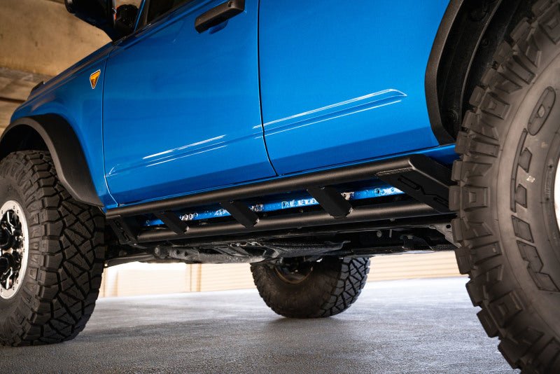 DV8 Offroad FS - 15 Series Rock Sliders for 2021 - 2023 Ford Bronco | Protect Your Side Panels Body Armor & Protection offroad accessory | Iron Ridge Offroad