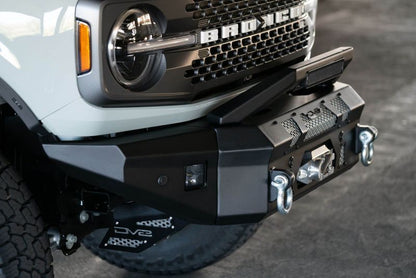 DV8 Offroad LBUN - 01 Bull Bar Add - On for Ford Bronco with 13 - Inch Elite Series Light Bar Mount Bumpers offroad accessory | Iron Ridge Offroad