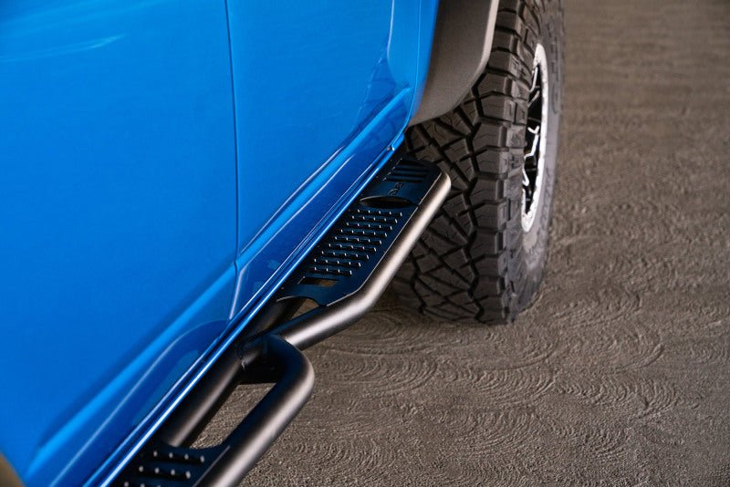 DV8 Offroad OE Plus Series Side Steps for 2021 - 2025 Ford Bronco 4 - Door - Easy Install, Durable Steel Construction Nerf Bars & Running Boards offroad accessory | Iron Ridge Offroad