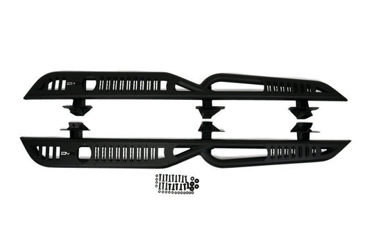 DV8 Offroad OE Plus Series Side Steps for 2021 - 2025 Ford Bronco 4 - Door - Easy Install, Durable Steel Construction Nerf Bars & Running Boards offroad accessory | Iron Ridge Offroad