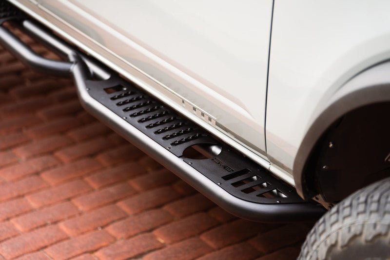 DV8 Offroad OE Plus Series Side Steps for 2021 - 2025 Ford Bronco 4 - Door - Easy Install, Durable Steel Construction Nerf Bars & Running Boards offroad accessory | Iron Ridge Offroad