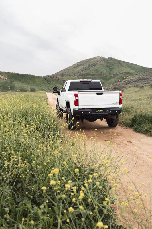 DV8 Offroad Rear Bumper | Chevrolet Silverado 2500HD / GMC Sierra 3500HD (20-23) (RBCS2-03) Bumpers, Grilles & Guards offroad accessory | Iron Ridge Offroad