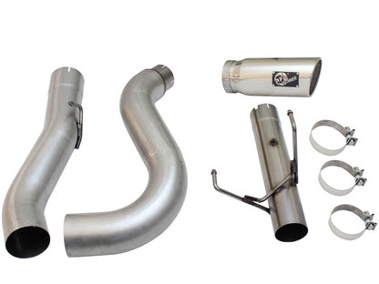 aFe Atlas 5" Aluminized Steel DPF-Back Exhaust Polished Tip (REAR): RAM 2500 / 3500 2013-2018 6.7L Crew Cab