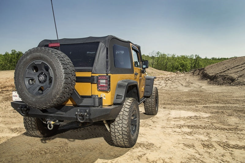 Rugged Ridge Montana Bowless Black Diamond Soft Top: Fits Most Jeep Wrangler JK Models (2007-2018)
