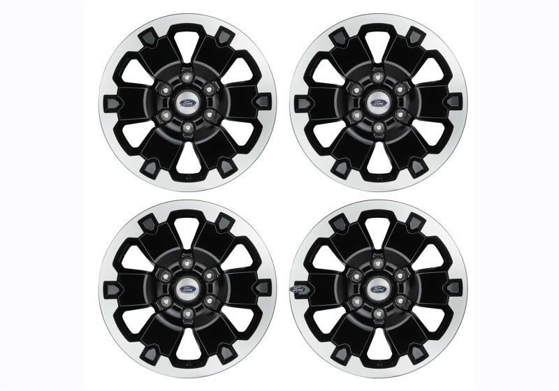 Ford Racing 18x8in 4 Wheel Kit | Ford Ranger (19-26) / Bronco (21-26) (M-1007K-DC18X8BMF)