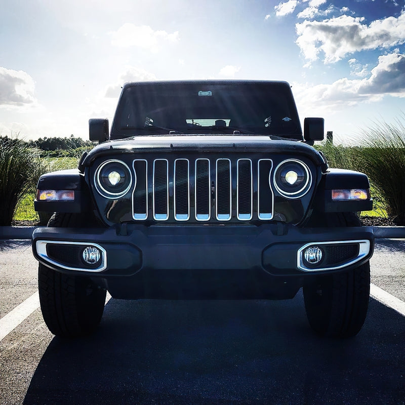 Oracle Lighting Bi-LED Projector Headlights Matte Black: Jeep Wrangler (18-24) / Gladiator (20-24)