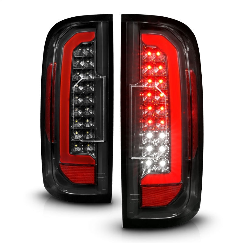ANZO LED Tail Light Assembly w/ Red Lightbar Black Housing/Clear Lens | GMC Canyon (15-21) (311434)
