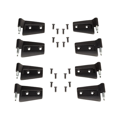 Rugged Ridge Black Powder Coated Door Hinge Kit: Fits Most Jeep Wrangler JK Models (2007-2018)
