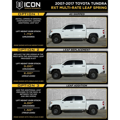 ICON 2007+ Toyota Tundra RXT Stage 1 System | Toyota Tundra (07-21) (K53155)