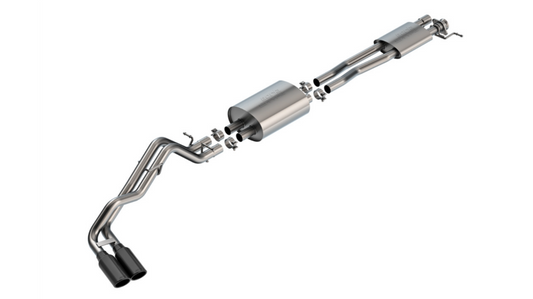 Borla 24-25 Ford Ranger 2.25" True Dual S-Type Exhaust w/ Black Chrome Tips | Ford Ranger (19-26) (140971BC)