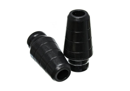 Energy Suspension Black Front Bump Stop Set (FRONT): Fits most Jeep / Dodge Trucks