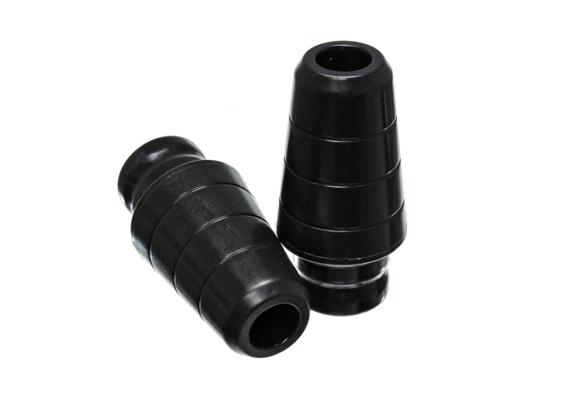 Energy Suspension Black Front Bump Stop Set (FRONT): Fits most Jeep / Dodge Trucks