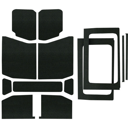 DEI Boom Mat Headliner Kit Black 13pc (INTERIOR): Jeep Wrangler Unlimited JL 2018-2026