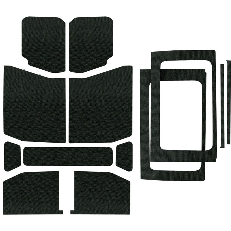 DEI Boom Mat Headliner Kit Black 13pc (INTERIOR): Jeep Wrangler Unlimited JL 2018-2026