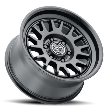 ICON Anza 17x8.5 6x5.5 0mm Offset Satin Black Wheel | Ford Bronco (21-26) (8217858347SB)