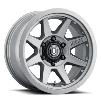 ICON 17x8.5 6x5.5 0mm Offset 4.75in BS Titanium Wheel | Ford Bronco (21-26) (21817858347TT)
