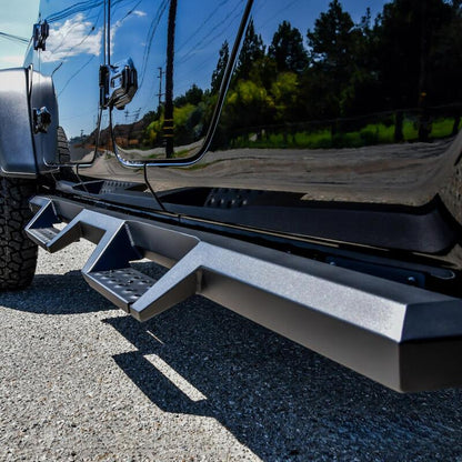 Westin Textured Black HDX Drop Nerf Step Bars: Jeep Gladiator (2020-2024)