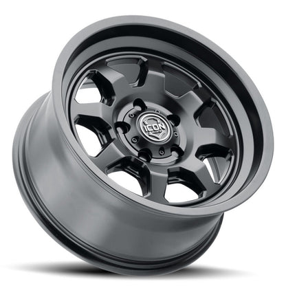 ICON Nuevo 17x8.5 6x5.5 0mm Offset 4.75in BS Satin Black | Ford Bronco (21-26) (8117858347SB)