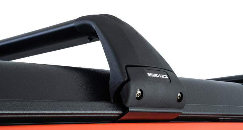 Rhino-Rack Vortex SG 2 Bar Hard Top Roof Rack - Black: Fits Jeep Wrangler / Gladiator (07-26)