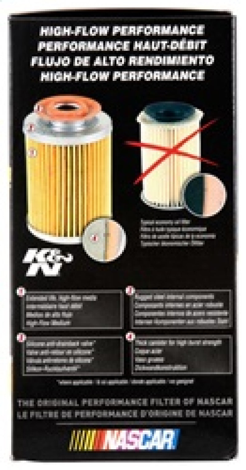 K&N Engineering Perf Gold Oil Filter: Fits Dodge Ram 2500 / 3500 (94-24)
