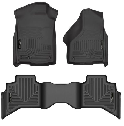 Husky Liners Black WeatherBeater Floor Liners (F&R): Dodge Ram 1500 / 1500 Classic (09-24)