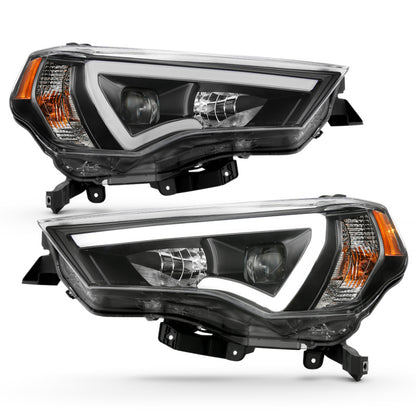 ANZO USA Projector Headlights Plank Style Chrome w/ Amber | Toyota 4Runner (14-23) (111416)