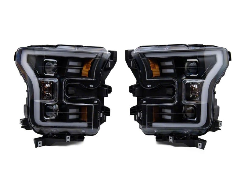 Raxiom 15-20 Ford F-150 G3 Projector Headlights w/ LED | Black (T542837)