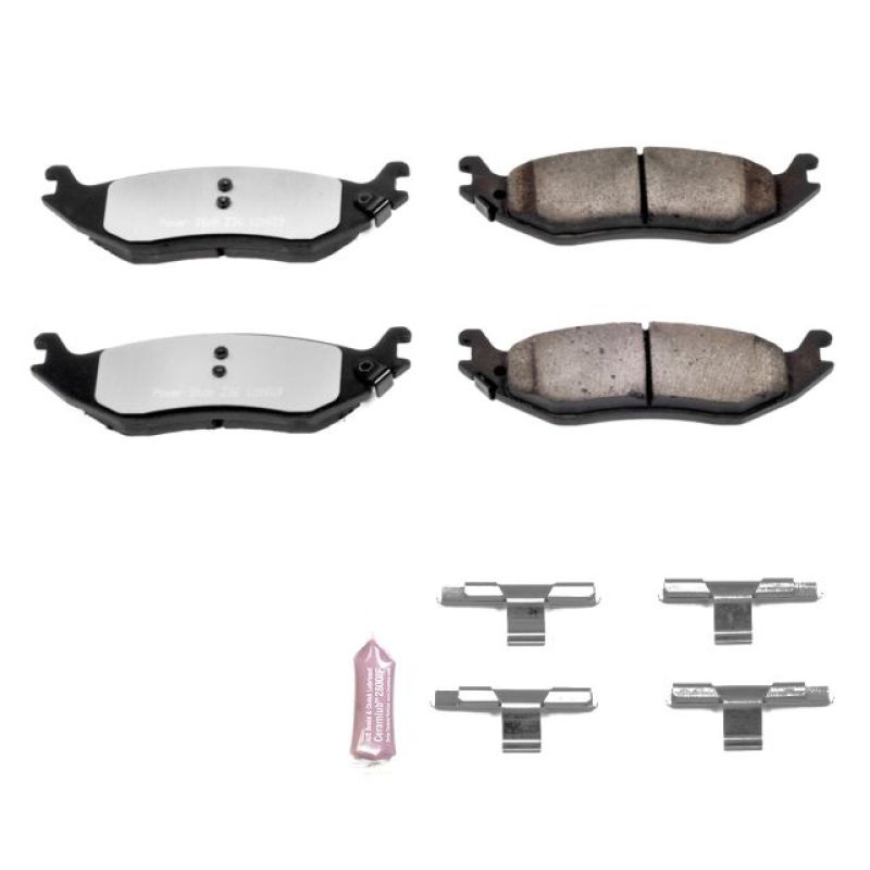 PowerStop Rear Brake Pads w/ Hardware: Dodge Durango (03-09) / Ram 1500 (02-10) / Ram 1500 Van (2003) / Ram 1500 Classic (19-24)