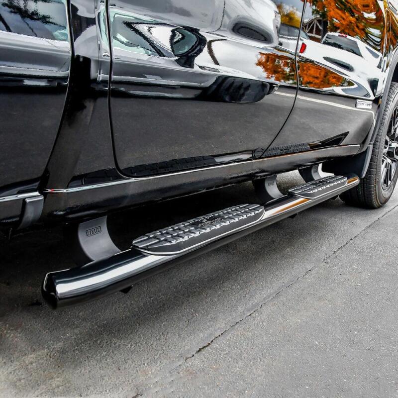 Westin PRO TRAXX 4 Oval Nerf Step Bars | Chevrolet Silverado 1500/2500HD/3500HD, GMC Sierra 1500/2500HD/3500HD (21-24125)