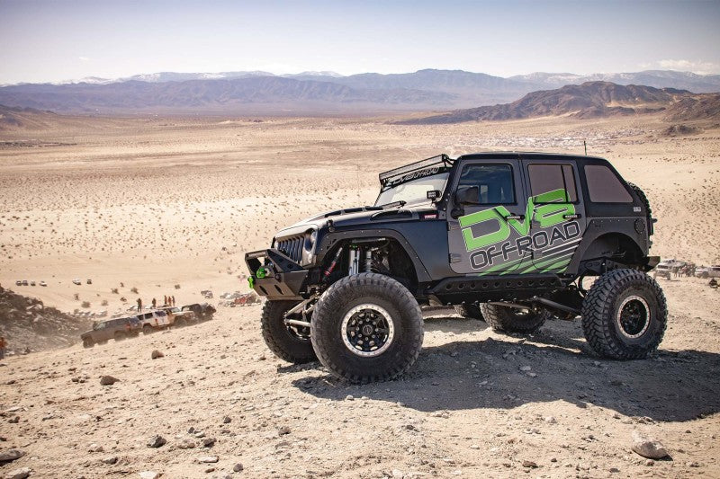 DV8 Offroad Metal Heat Dispersion Hood: Jeep Wrangler JK 2007-2018 w/ Primer Black