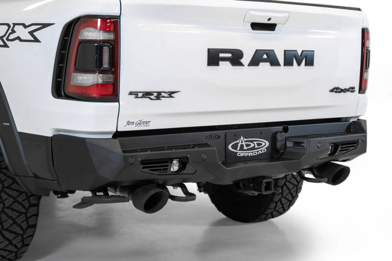 Addictive Desert Designs Bomber Rear Bumper (REAR): Ram 1500 TRX (19-24) - Hammer Black