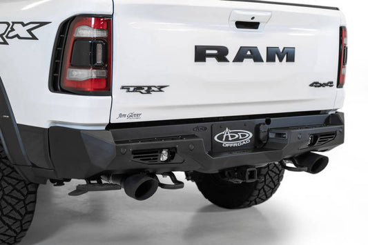 Addictive Desert Designs Bomber Rear Bumper (REAR): Ram 1500 TRX (19-24) - Hammer Black