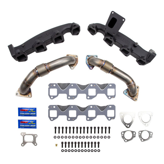 Wehrli Billet Exhaust Manifold & Stainless Up Pipe Kit | Chevrolet Silverado 2500HD / 3500HD / GMC Sierra 2500HD / 3500HD (20-26) (WCF100226)