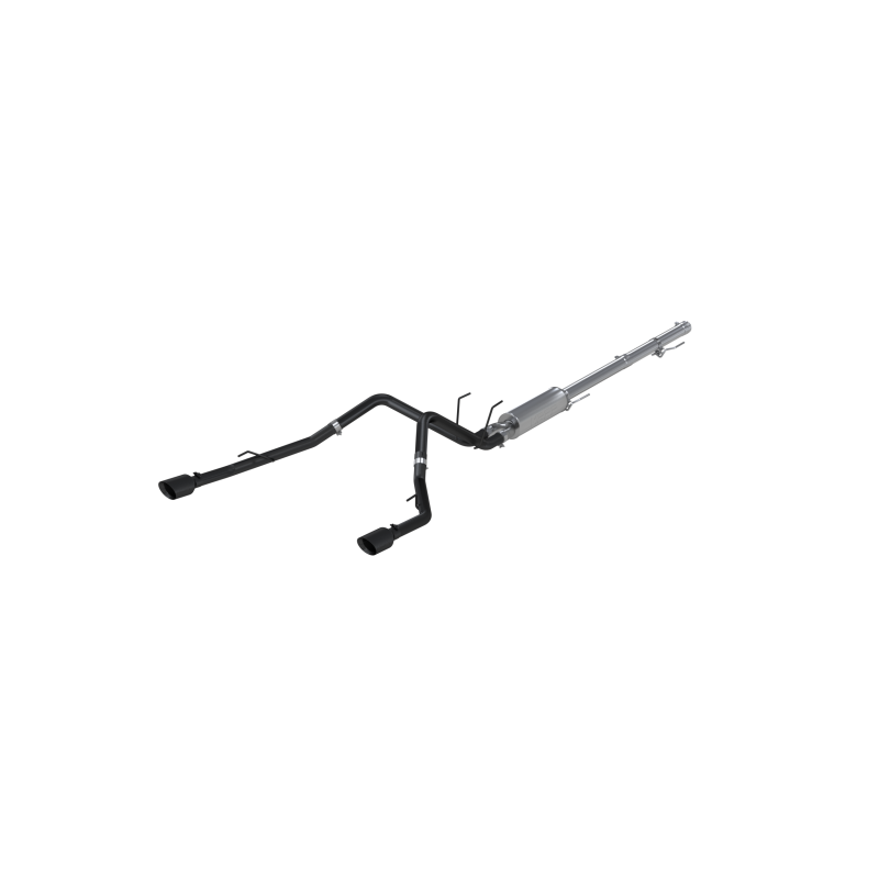 MBRP Cat-Back Dual 2 1/2" Rear Exit Exhaust (Black Coated): Dodge Ram 5.7L Hemi 2009 - 2018