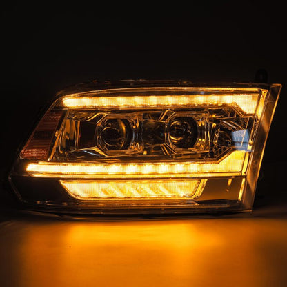AlphaRex PRO Projector Headlights (Chrome): Dodge Ram 2009 - 2018 (1500, 2500 & 3500)