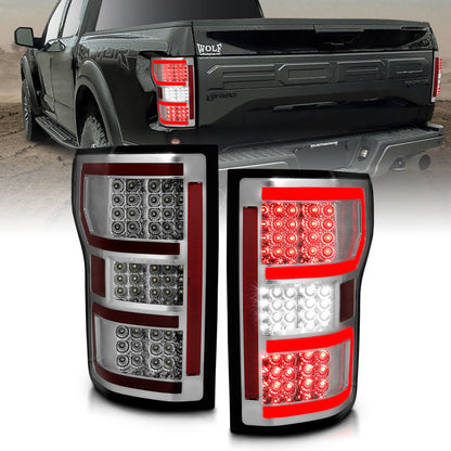 ANZO LED Taillights Chrome | Ford F-150 (18-19) (321340)