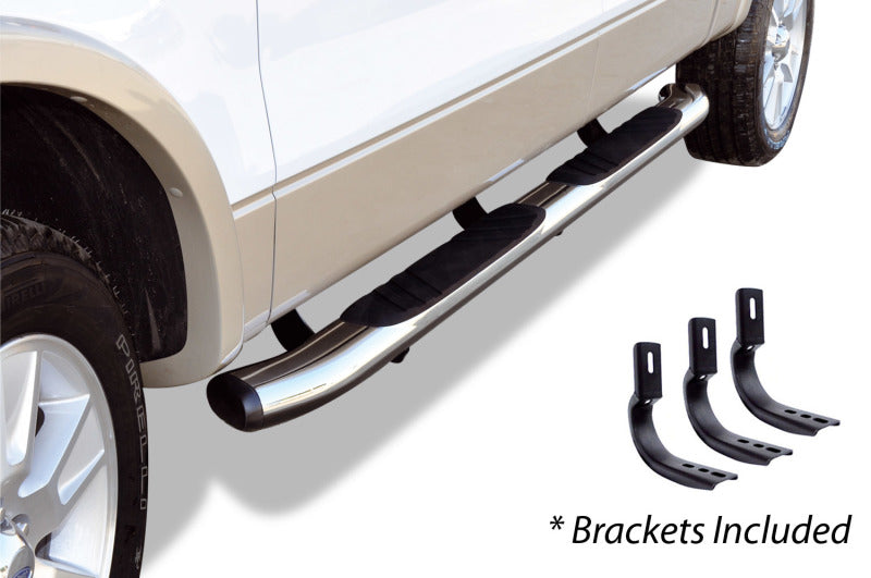 Go Rhino 5in OE Xtreme Composite Complete Kit | Ford Ranger (19-26) w/ Sidesteps & Brackets (685036880CC)