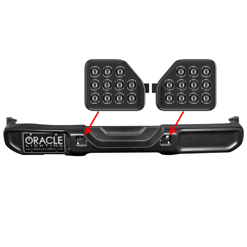 Oracle Lighting Rear Bumper LED Reverse Lights: Jeep Wrangler 2018-2024